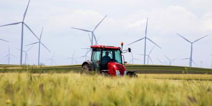 Traktor-Windräder