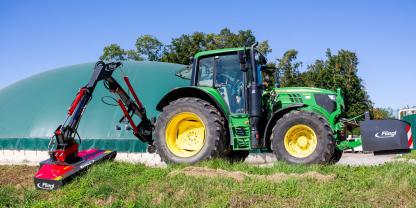 Zur Agritechnica zeigt Fliegl viele Neuheiten, wie diesen innovativen Ausleger.