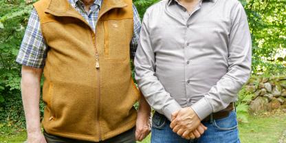 Heinrich (l.) und Gunther (r.) Grube.