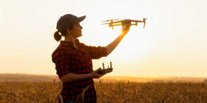 Einfach mal fliegen lassen: Agrardrohnen haben Potential.