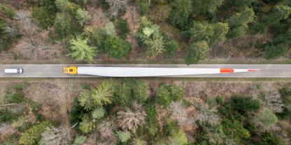 Herkömmliche Rotorblätter bestehen aus GFK.