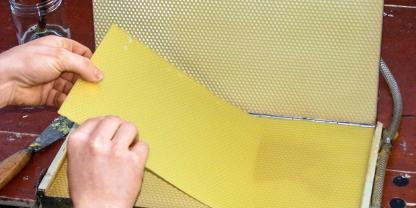 Wer eine eigene Mittelwandgießform hat, tut sich einfach, einen eigenen Wachskreislauf aufzubauen. Foto: Jürgen Schwenkel