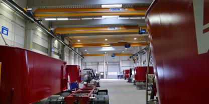 Die Endmontagehalle bei BvL wurde nahezu verdoppelt und soll ausreichend Kapazitäten für die Produktionserweiterung bieten.