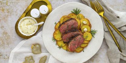 Geflügel-Rezepte-zu-Weihnachten-Entenbrustfilet-mit-Rosmarin-Kartoffeln