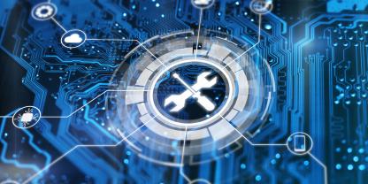 Damit der Einsatz von Maschinen störungsfrei abläuft, werden bei der Preditive Maintenance viele Daten miteinander verknüpft.