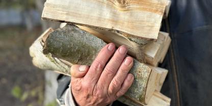 Feuchtes Holz verbrennt schlecht, verschwendet Energie und belastet Ofen und Schornstein. Wer typische Lagerfehler vermeidet und den Feuchtigkeitsgehalt richtig prüft, holt deutlich mehr Wärme aus jedem Scheit. (Symbolbild)