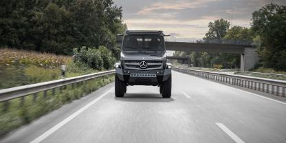 Mit Übersicht und luxuriös lässt sich mit dem Luxus-Unimog auf den Straßen cruisen.