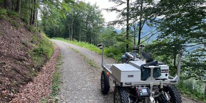 Die Zukunft der Forstwirtschaft aus Graz - hier ein autonom fahrendern Roboter.