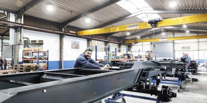 Die Reaktivierung der ursprünglichen Hallen entlastet die Hauptproduktion in Flamschen.