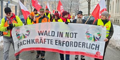 Forst-Warnstreik in Hannover