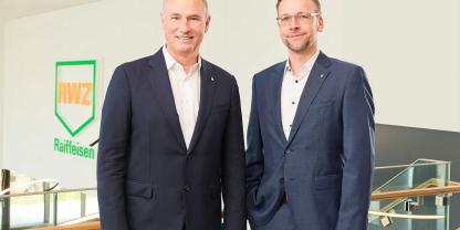 Der Vorstand der Raiffeisen Waren-Zentrale Rhein-Main AG (v. li.): Christoph Kempkes (Vorstandsvorsitzender) und Michael Göthner (Finanzvorstand)