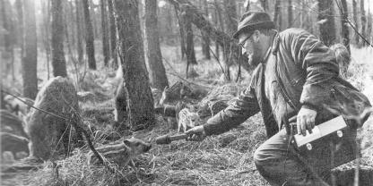Über Jahre zeichnete Meynhardt das Lautinventar des Schwarzwildes auf, aus denen sich sogar Verwandschaftsbeziehungen ableiten ließen.