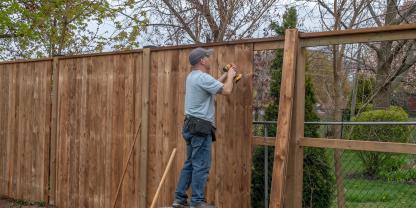zaun bauen