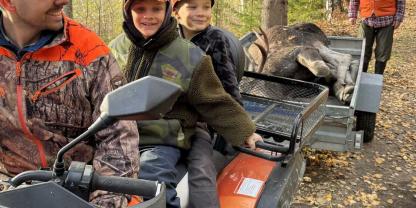 Regelmäßig geht Niklas Lundqvist mit seiner Familie jagen.