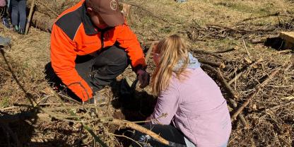 So viele Freiwillige wie noch nie pflanzten 2026 junge Bäume mit HessenForst.