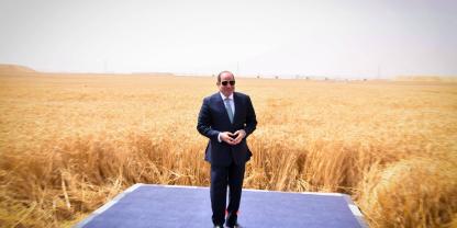 al-Sisi vor Getreide