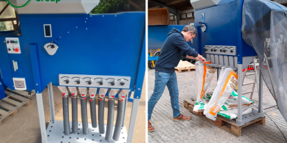 Aerodynamischer Getreidereiniger von AG Farms Group.