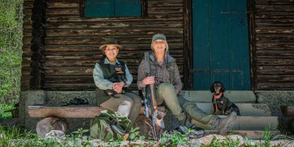Die treibenden Kräfte hinter dem ersten internationalen Jägerinnentag: Anne Kern und Carmen Sautter.