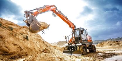 Ein Atlas-Mobilbagger im Einsatz: Buhler Versatile will den Baumaschinenhersteller aus Niedersachsen übernehmen.