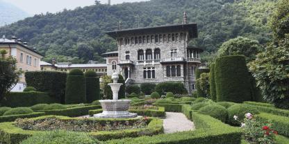 Blick auf die Villa der Familie Beretta in Gardone. Seit mehreren Hundert Jahren ist das Haus der Stammsitz der Berettas.