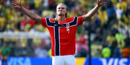 Erling Haaland bei der WM im Norwegen-Trikot