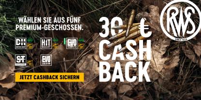 30 Euro CASHBACK - Testen Sie RWS Munition und erhalten Sie Geld zurück