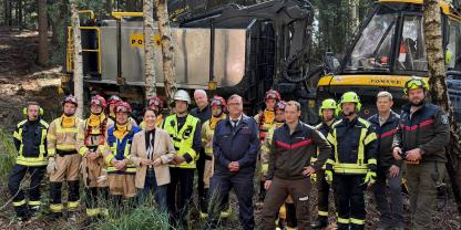 Indienstellung vom Fire Fighter im Regionalforstamt Rureifel-Jülicher Börde.