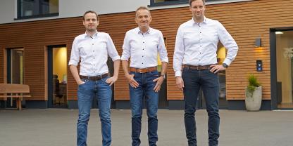 Die Geschäftsführung (v.l.): Andre und Wolfgang Vogt sowie Peter Scheuerle