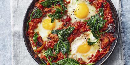 Shakshuka stammt aus Nordafrika.