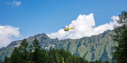 In Österreich hat sich ein Jäger bei der Wildbergung überschlagen und musste ins Krankenhaus geflogen werden.