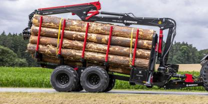 Der Pirk 20 gehört zum aktuellen Forsttechnik-Programm von Pirk. Neben dem 20-t-Rückewagen bietet das Unternehmen auch ein 16-Tonnen-Modell und eine Forstmulde an.