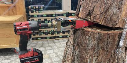 Fällkeile erleichtern die Arbeit im Wald und machen sie sicherer. Jetzt hat auch Stihl einen vorgestellt, von dem wir aber noch kein Bild haben.
