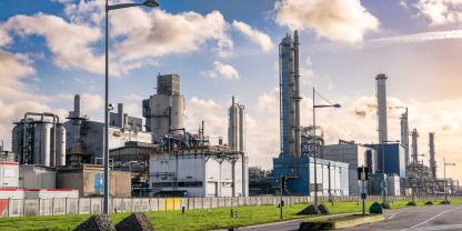 Das Düngerwerk von LAT Nitrogen bei Rouen, Frankreich.