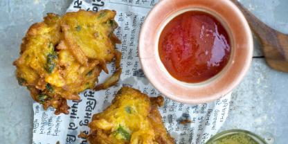 Tapas auf Indisch: Zwiebel-Bahji
