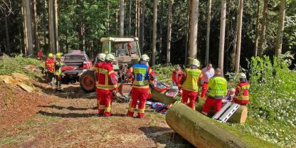 Eine couragierte Ersthelferin hat einen verunfallten Waldbauern befreit. Sie setze sich kurzerhand in seinen Traktor - und fuhr los.
