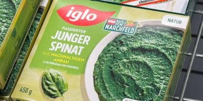 TK-Spinat von Iglo aus Österreich