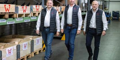 Die drei Jäkel-Geschäftsführer (v.li.n.re.): Markus Justus, Dr-Ing. Stefan Schwarte und Udo Jäkel.
