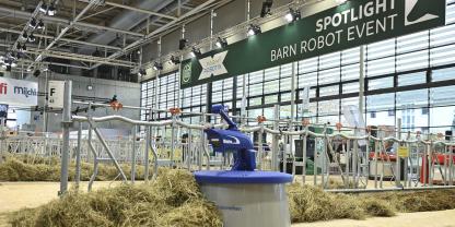 Wichtiger Anlaufpunkt ist auch in diesem Jahr das „DLG-Spotlight: Barn Robot Event“, wo Besucher Automatisierung in der Melktechnik live erleben können.